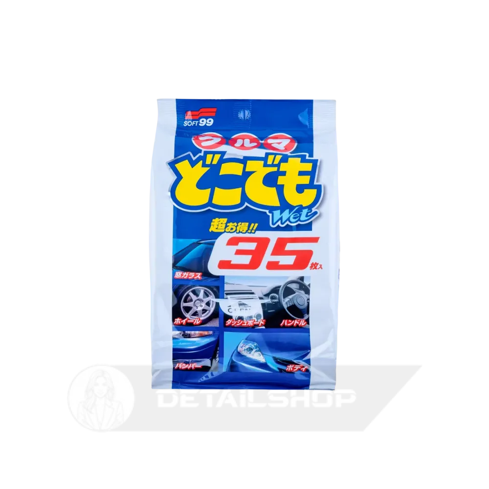 SOFT99 Multi Cleaning Wipes 35шт - очищувальні серветки,для видалення легких забруднень із кузова
