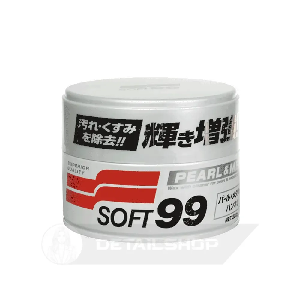 SOFT99 Pearl & Metallic Soft Wax 320г - м’який віск, створений для догляду за лакофарбовим покриттям світлих автомобілів
