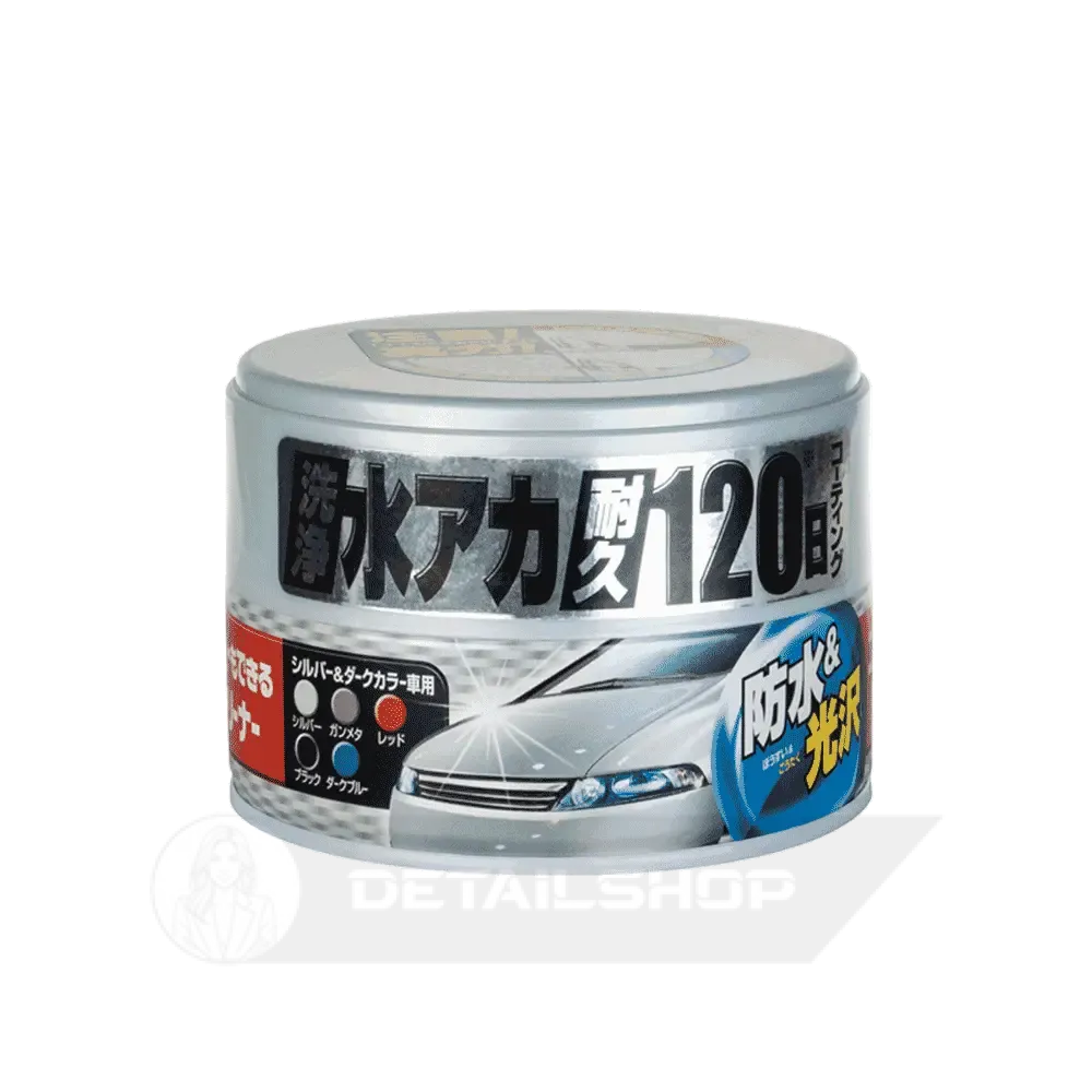 SOFT99 Coating & Cleaning Wax Silver & Dark 230г - синтетичний м’який віск  для автомобілів темних відтінків