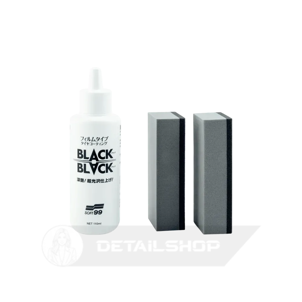 SOFT99 Black Black Hard Coat for Tire 110мл - чорніння для шин,Для тривалого матового ефекту