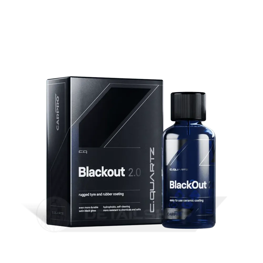 CARPRO CQuartz BlackOut 100 ml - керамічне захисне покриття для шин та нефарбованої гуми, 12+ міс