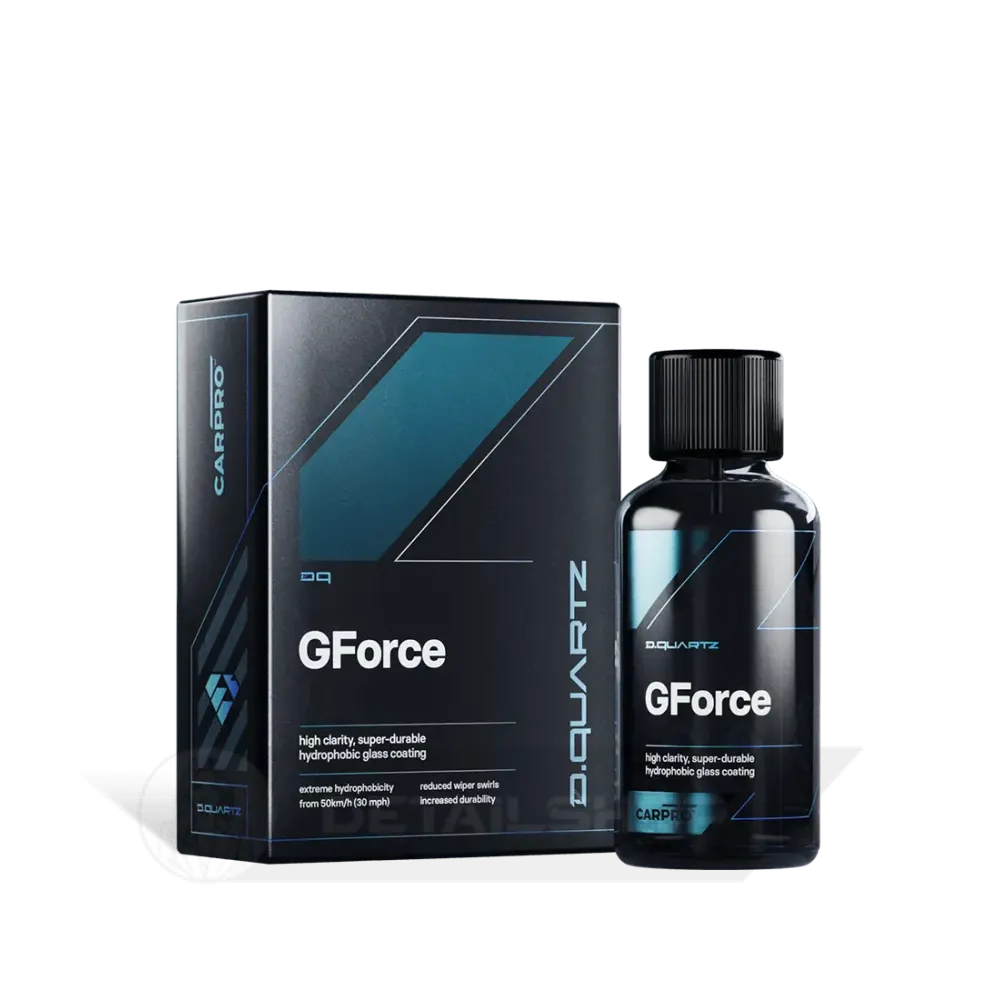 CARPRO DQuartz GForce 10 ml - надміцне гідрофобне покриття для скла на основі наноалмазної технології, 24 міс