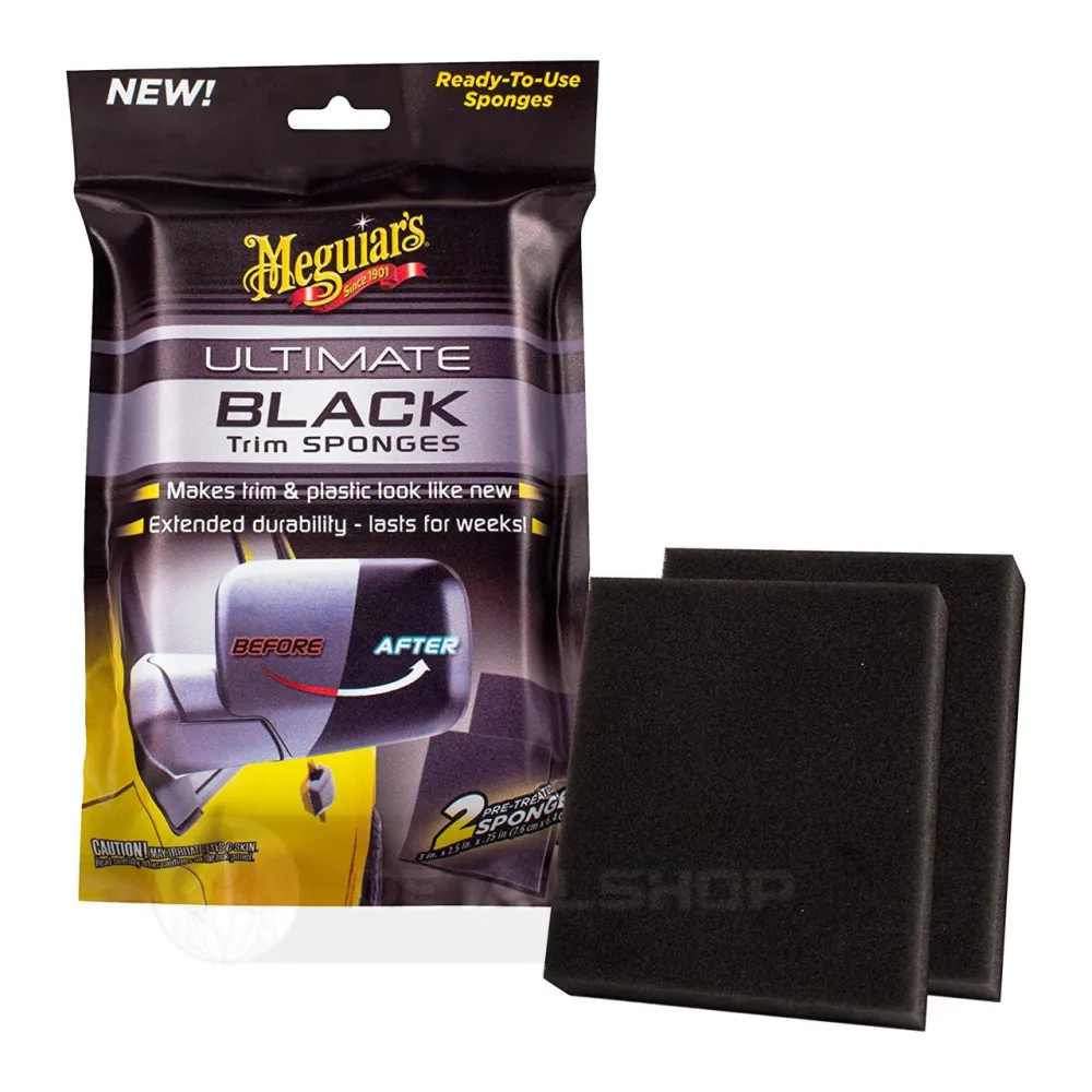 Губки для чернения внешнего пластика - Meguiars Ultimate Black Trim Sponge 2 шт. (G15800)