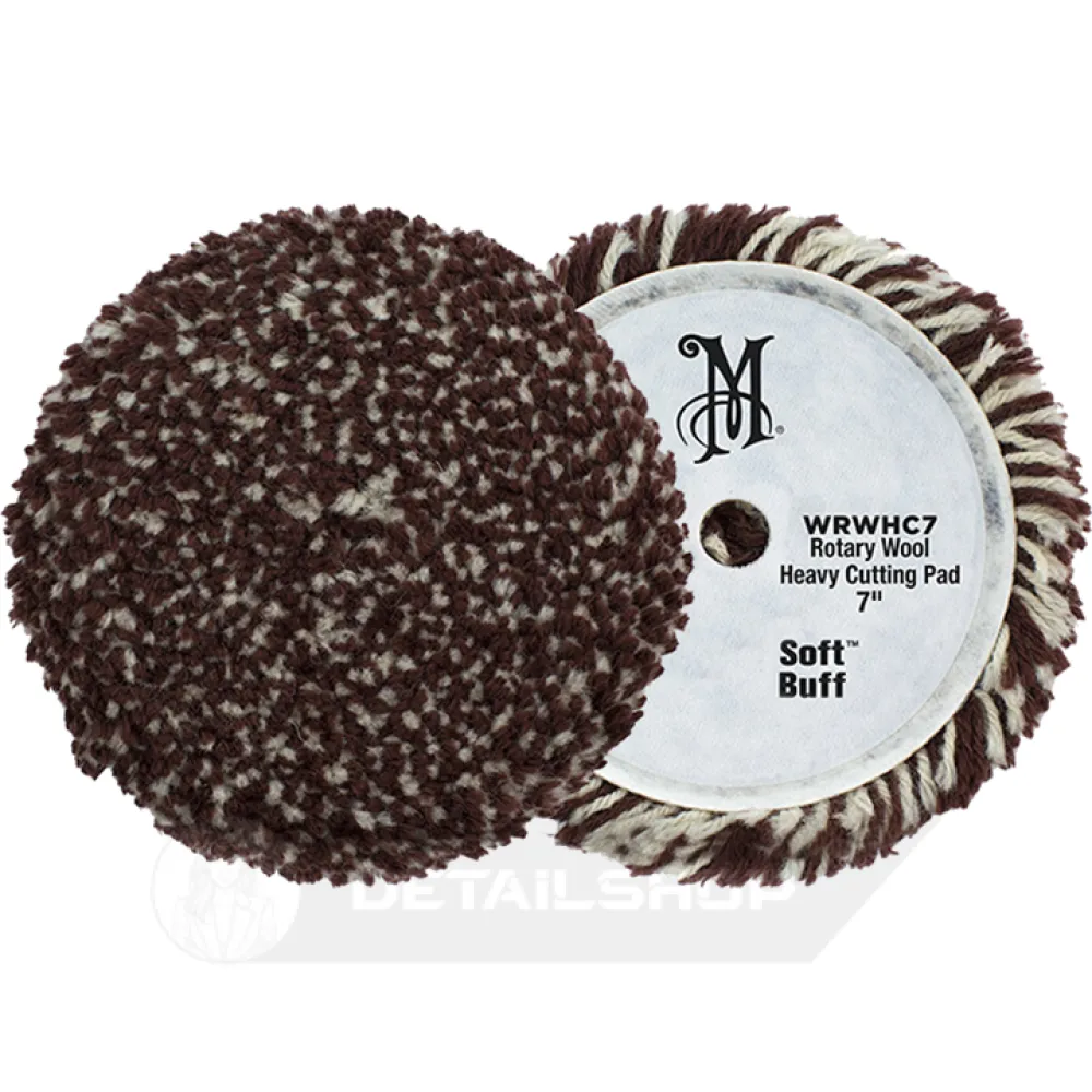Полировальный круг шерстяной с микрофиброй - Meguiars Rotary Wool Heavy Cutting Pad 178 мм. (WRWHC7)