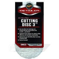 Полировальный круг микрофибровый режущий 2 шт. - Meguiars DA Microfiber Cutting Disc 3〞 86 мм.  белый (DMC3)