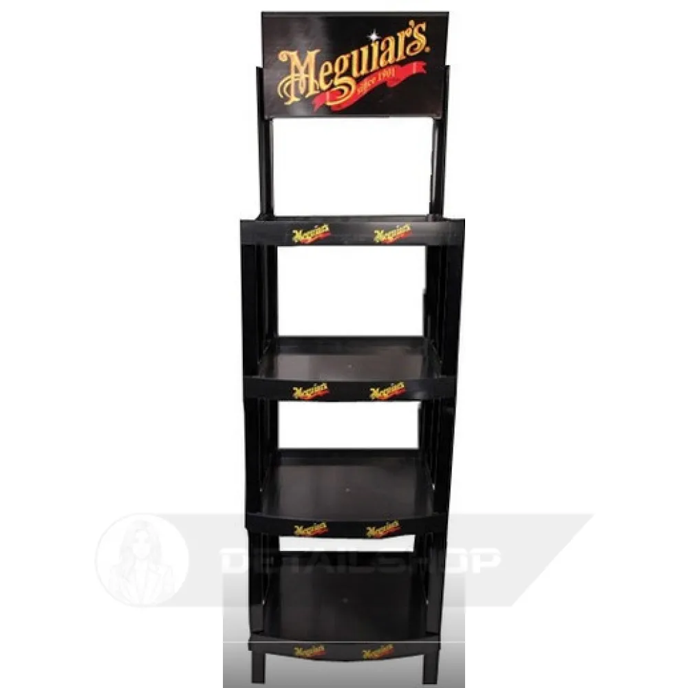 Пластиковый стенд под автохимию - Meguiars Display Rack 206x38x52 см. черный (ST022)