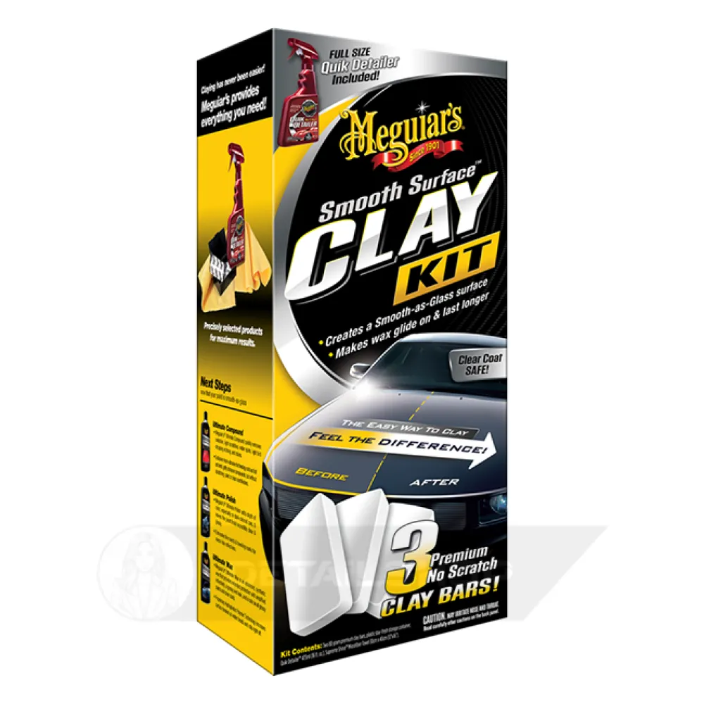 Набір для максимального очищення кузова Meguiars G191700 Smooth Surface Clay kit