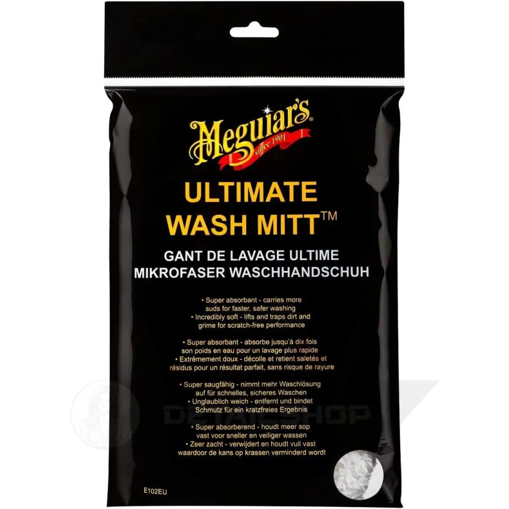 Рукавица микрофибровая для мойки - Meguiars Ultimate Microfiber Wash Mitt 20х25 см. (E102EU)