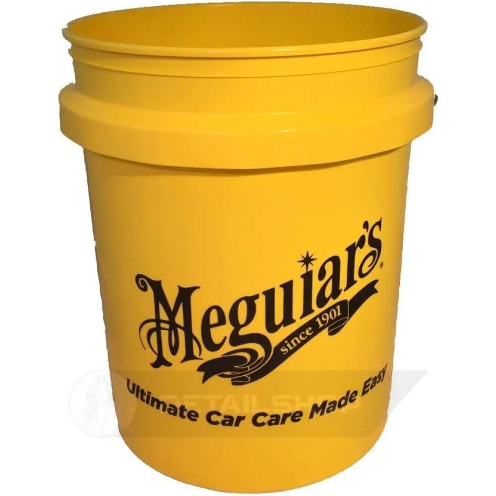 Ведро пластиковое для мойки авто - Meguiars Yellow Bucket 19 л. желтый (RG203)