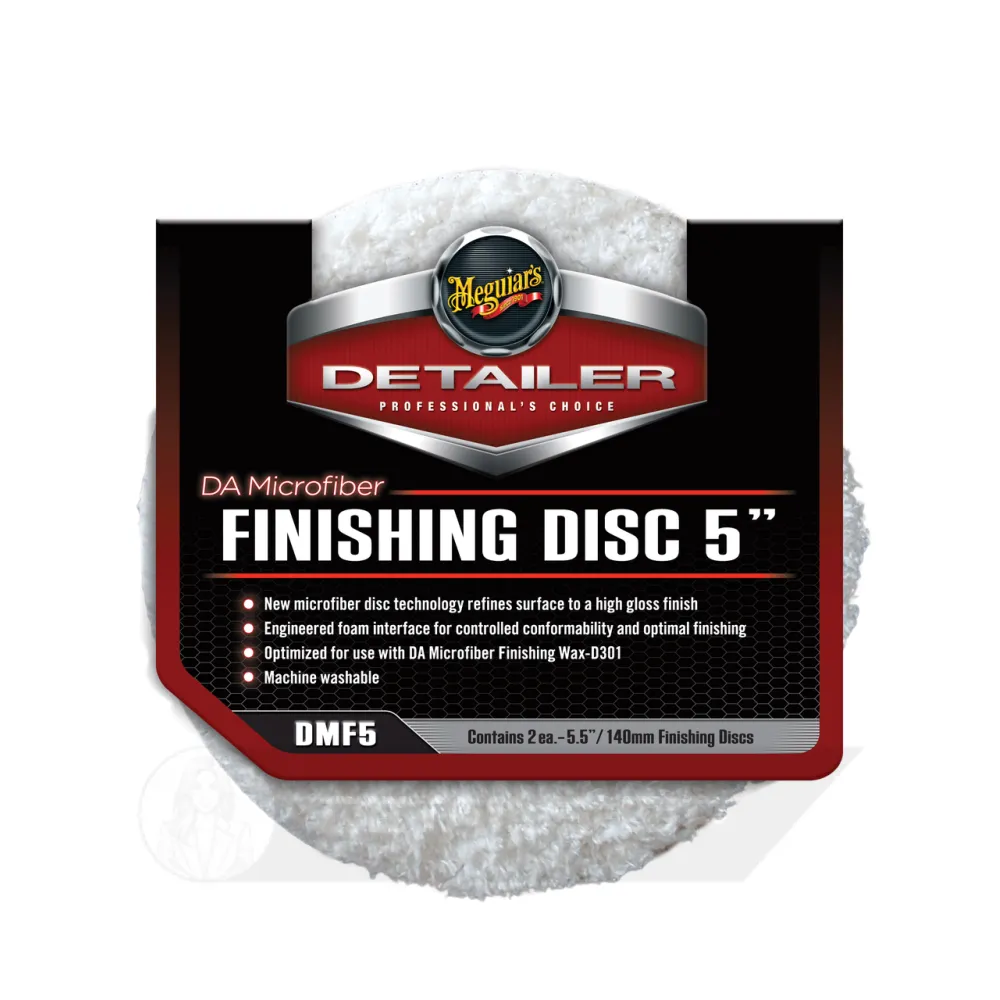 Полировальный круг микрофибровый финишный 2шт.- Meguiars DA Microfiber Finishing Disc 5〞 140 мм. белый (DMF5)