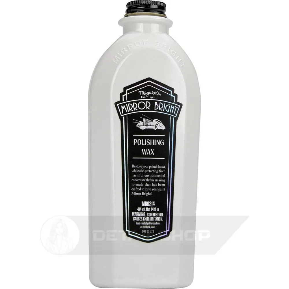Автомобильный полироль с воском - Meguiars Mirror Bright™ Polishing Wax 414 мл. (MB0214EU)
