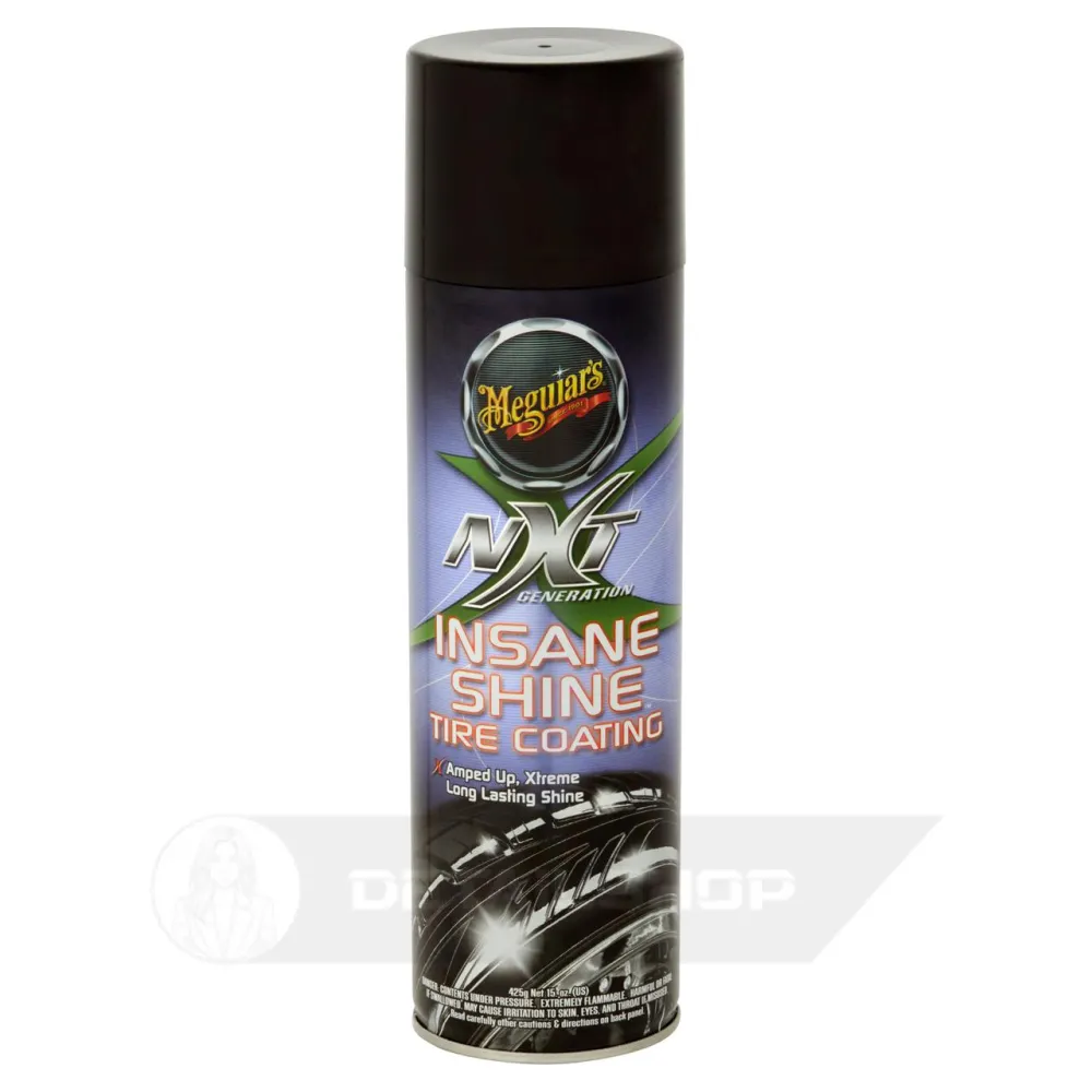Meguiars NXT Generation Insane Shine Tire Coating - спрей для чорніння шин, 425 г