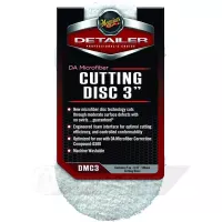 Полировальный круг микрофибровый режущий 2 шт. - Meguiars DA Microfiber Cutting Disc 3〞 86 мм.  белый (DMC3)