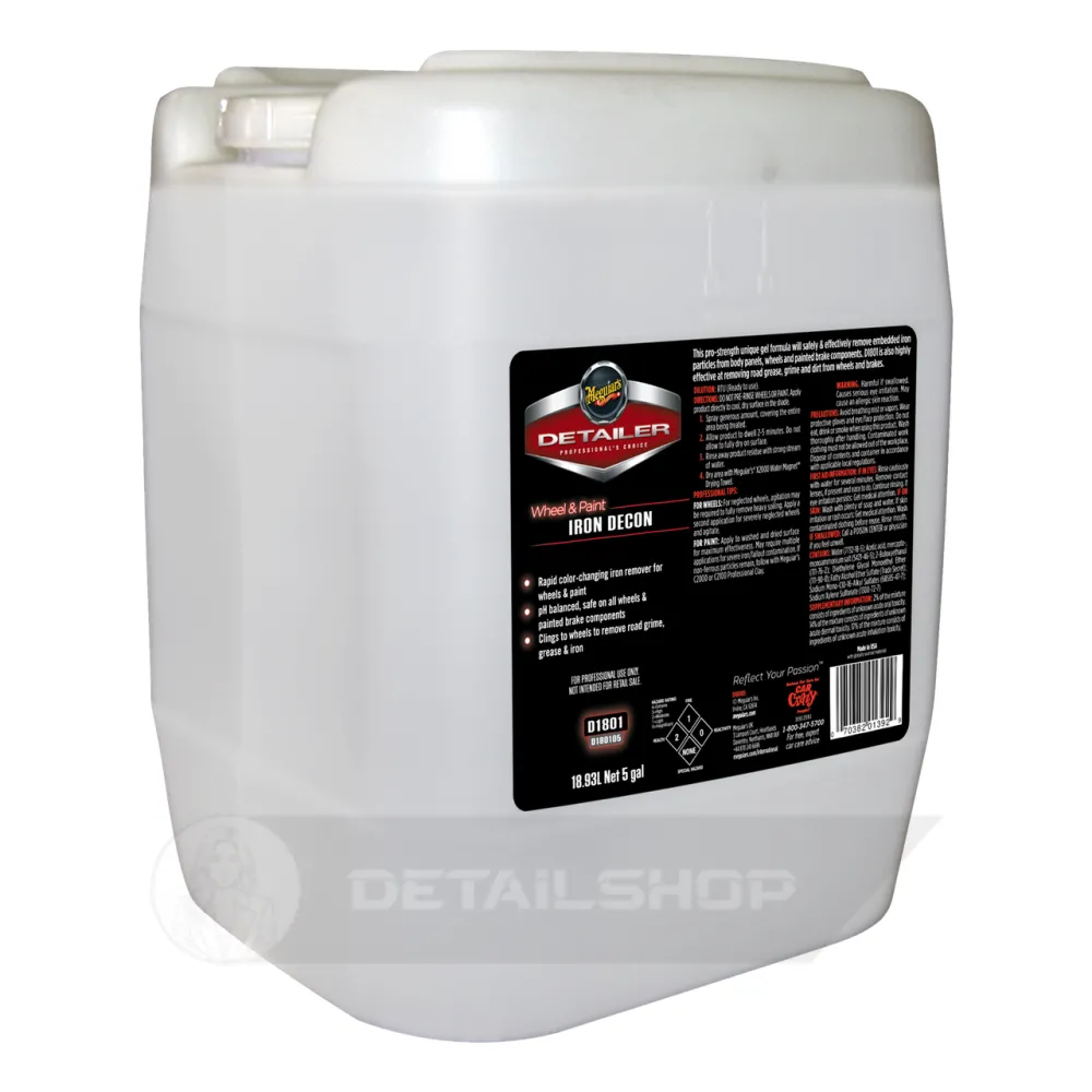 Чистка кузова и дисков от частиц металла - Meguiars Detailer Wheel & Paint Iron Decon 18,93 л. (D180105)