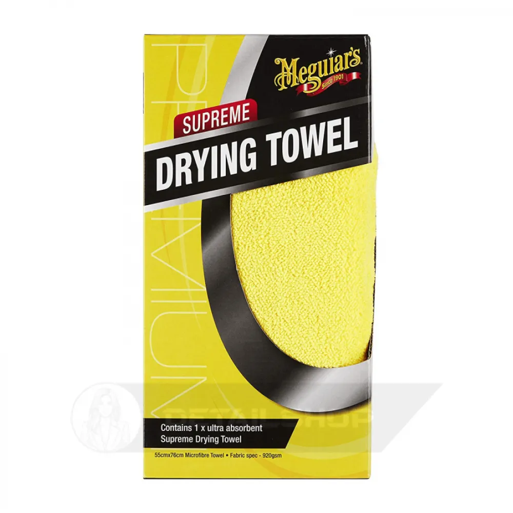 Полотенце микрофибровое для сбора воды - Meguiars Supreme Drying Towel 55x76 см. желтый (X1802EU)