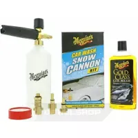 Meguiars Gold Calss Snow Foam Cannon Kit - комплект пінної насадки та шампунем, 473 мл.