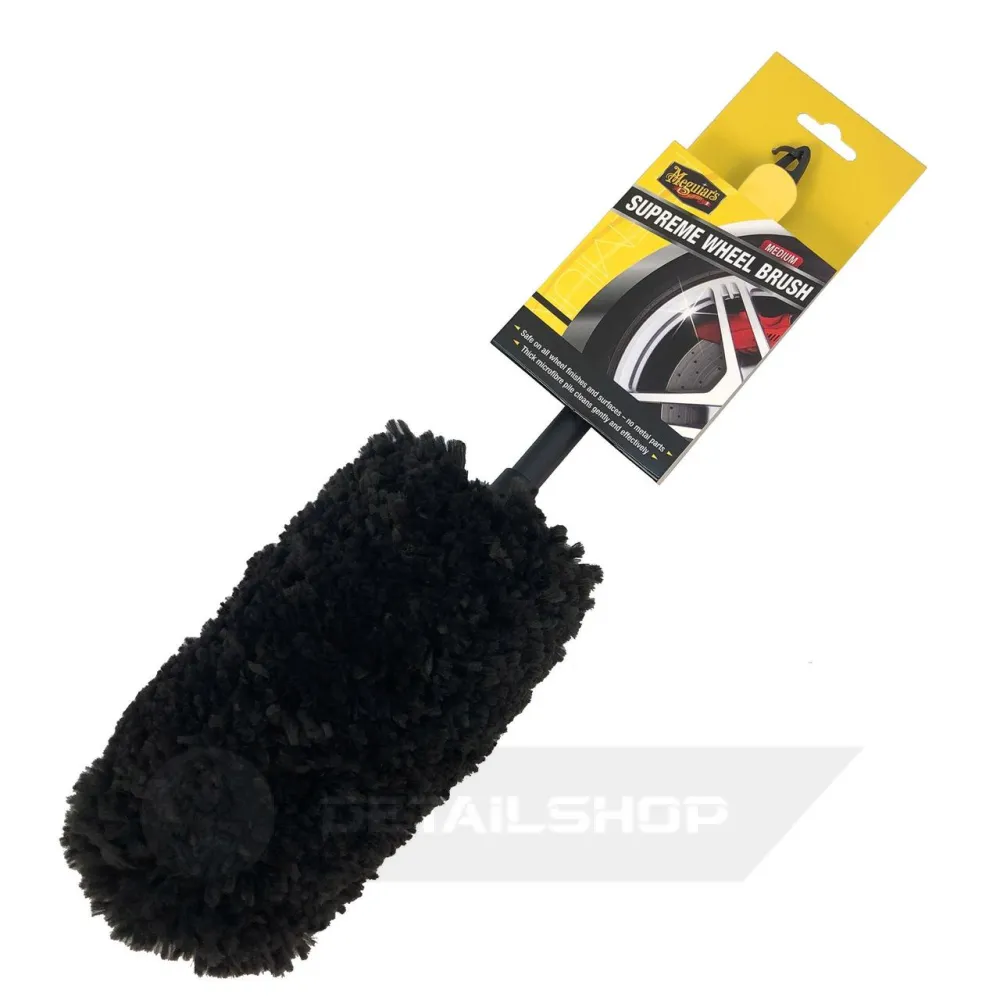 Щетка микрофибровая для мойки дисков - Meguiars Supreme Microfibre Wheel Brush Medium 35 см. (X1902EU)