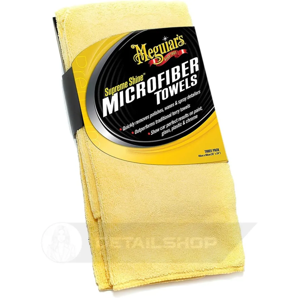 Полотенце микрофибровое - Meguiars Supreme Shine Microfiber Towel 40х60 см. желтый (X2010EU)