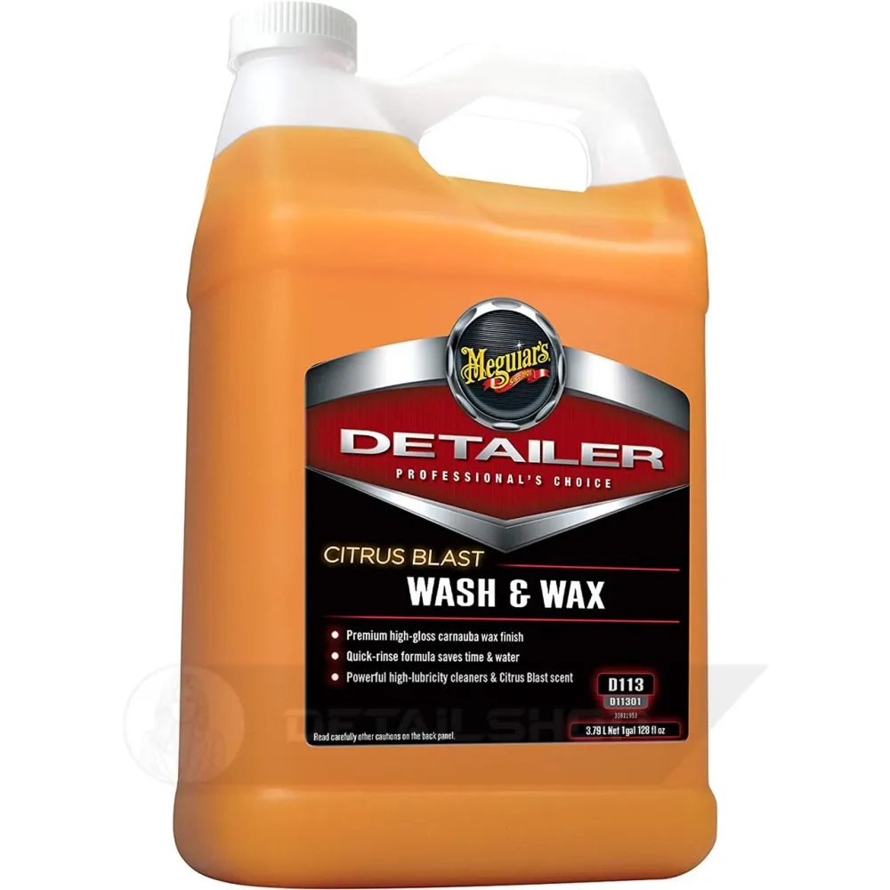 Концентрат шампунь с воском карнаубы - Meguiars Detailer Citrus Blast Wash & Wax 3,79 л. (D11301)