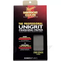 Водостойкая абразивная бумага - Meguiars Unigrit Finishing Papers 14х23 см. P2500 1 шт. (S2525)