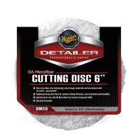 Полировальный круг микрофибровый режущий 2 шт. - Meguiars DA Microfiber Cutting Disc 6〞 159 мм. белый (DMC6)