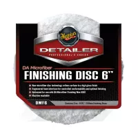 Полірувальний круг микрофибровый фінішний 2 шт. - Meguiars DA Microfiber Finishing Disc 6" 159 мм. білий (DMF6)
