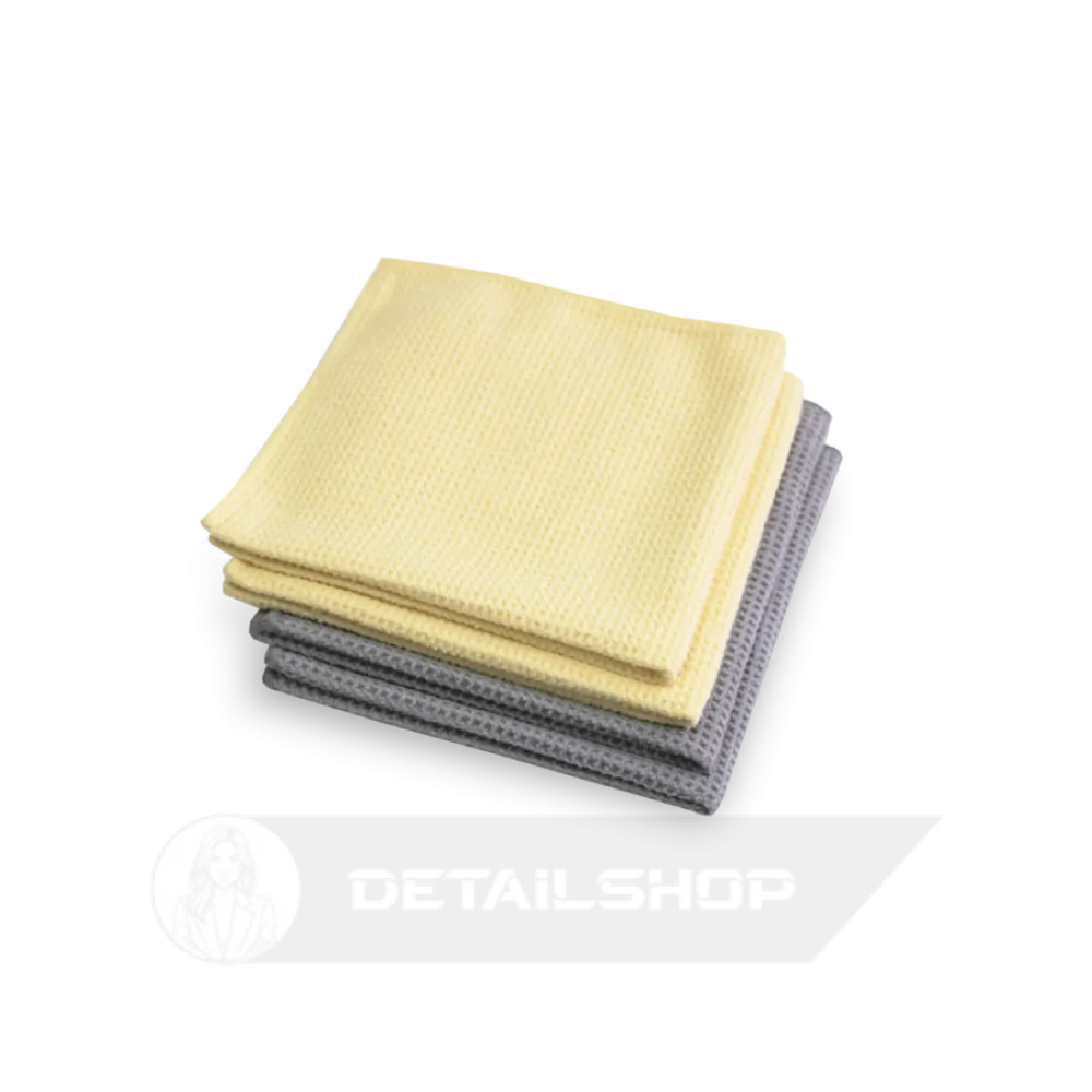 Koch Chemie Ганчірки з мікрофібри сірі 4 шт Microfaser Waffeltuch graugelb 40x40 см