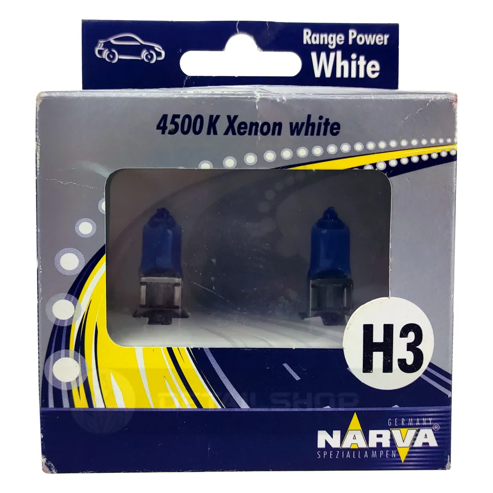 Лампа автомобільна галогенна NARVA Range Power White H3 48602 2 шт (000422)