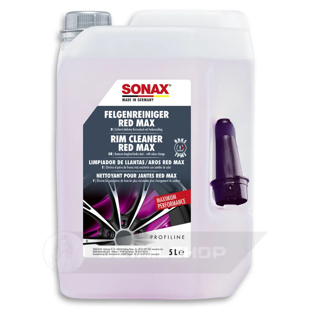 Професійний очисник дисків 5 л SONAX PROFILINE Felgen Reiniger Red Max (231505)