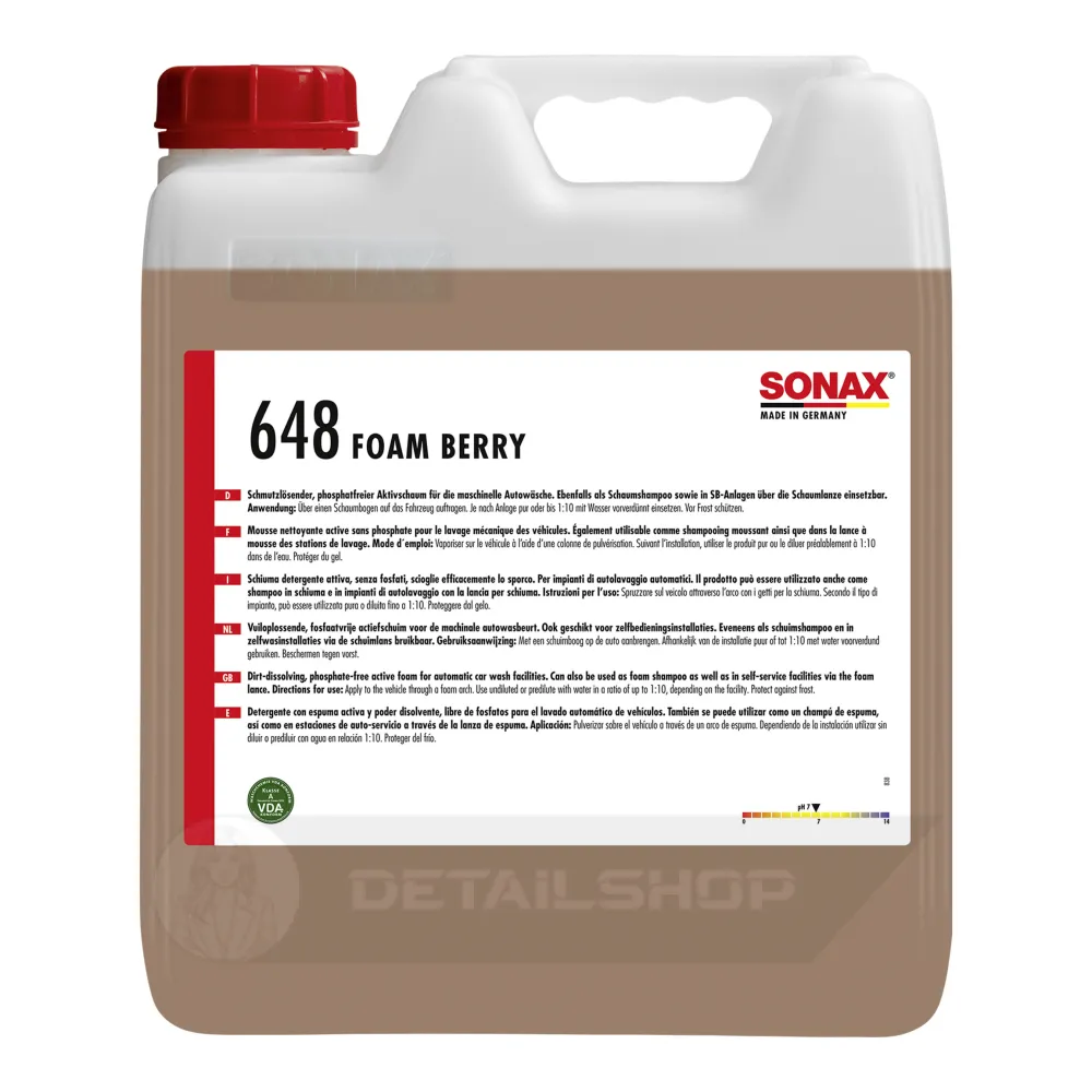 Активна піна для безконтактної мийки (концентрат) 10 л SONAX Foam Berry (648600)