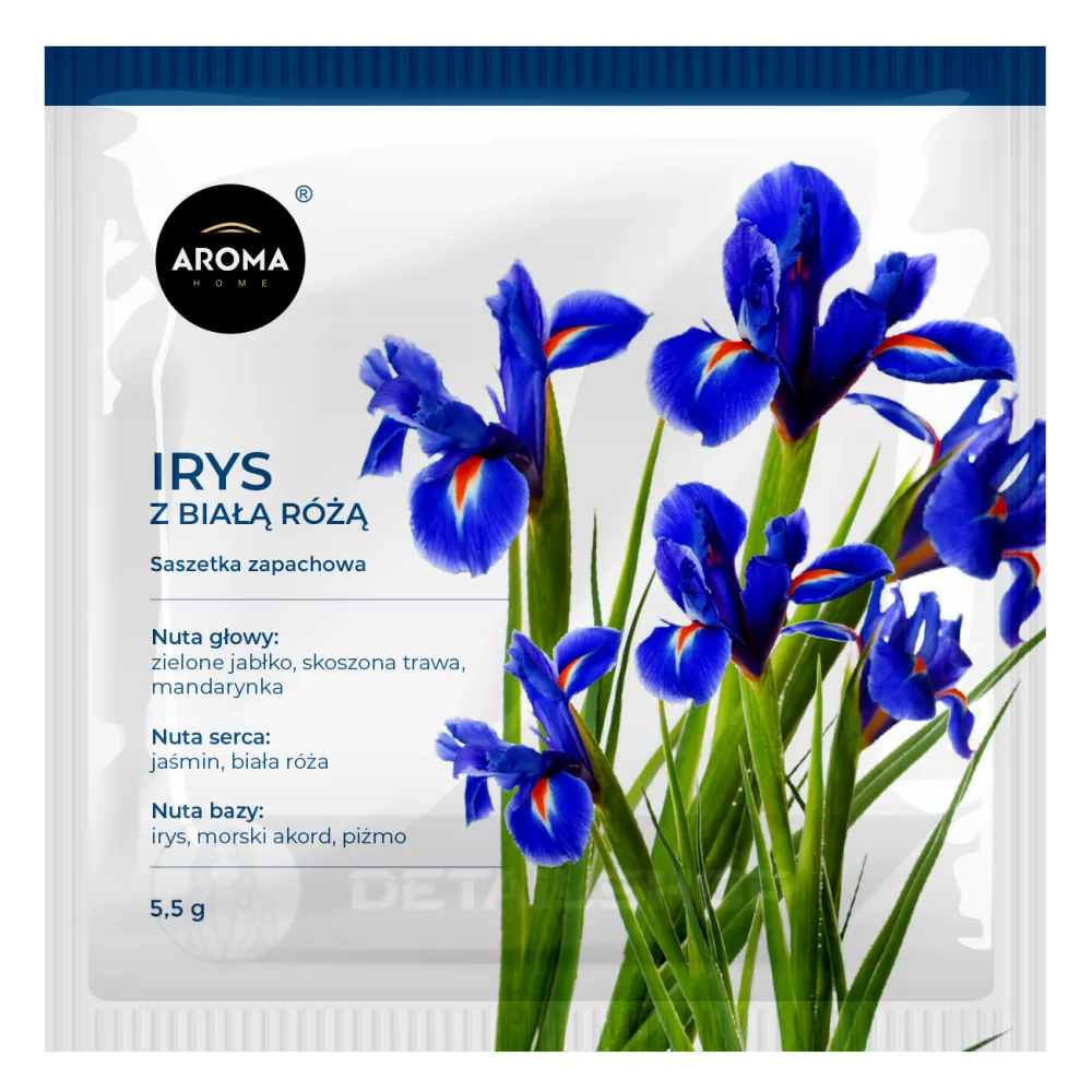 Ароматичні саше Aroma Home, Базова серія, Ірис з білою трояндою 5,5 г (100216)