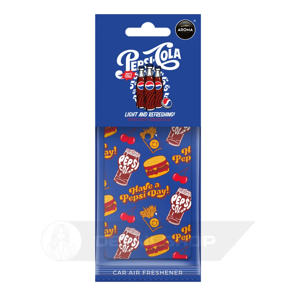 Автомобільний ароматизатор Aroma Car PEPSI Cellulose Fast Food (10247)