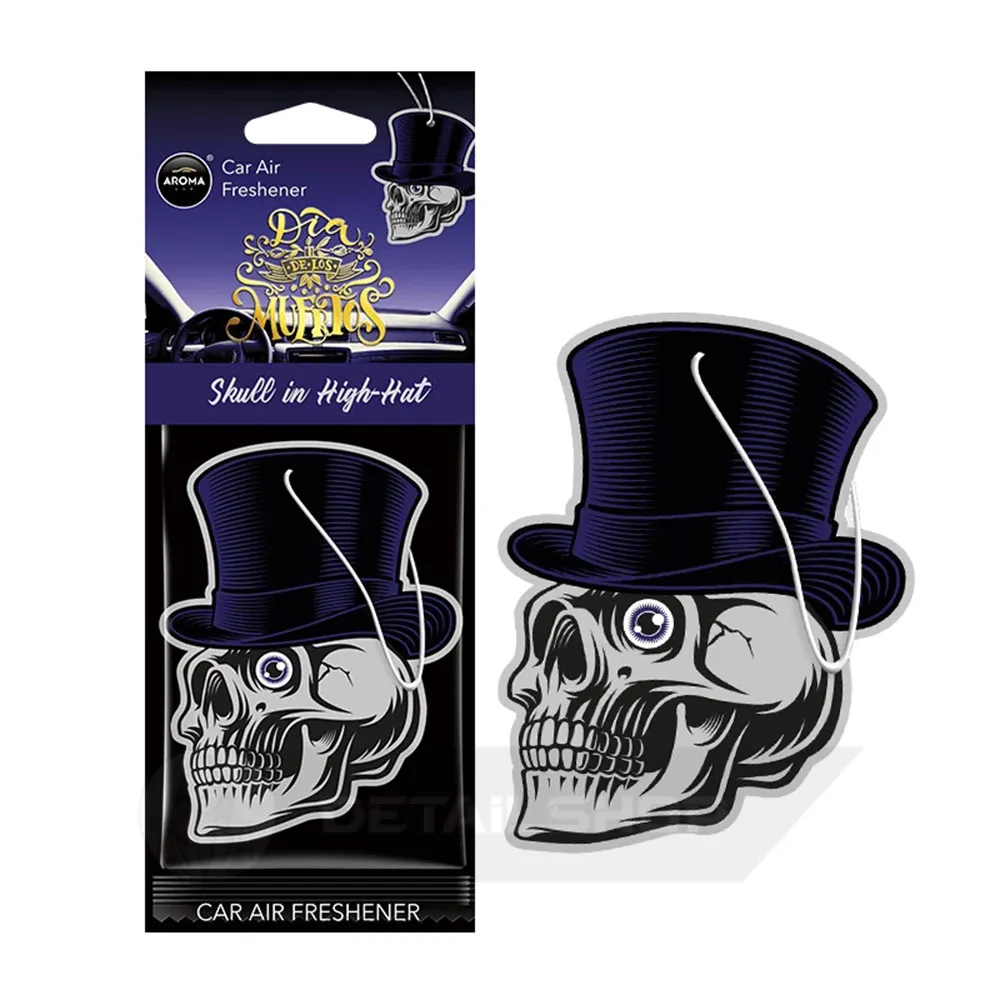 Автомобільний ароматизатор Aroma Car Dia De Los Muertos - Skull in a High Hat (103804)
