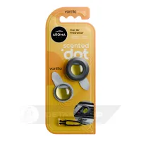 Автомобільний мембранний ароматизатор Aroma Car Scented Dot+Refill - Vanilla (120344)