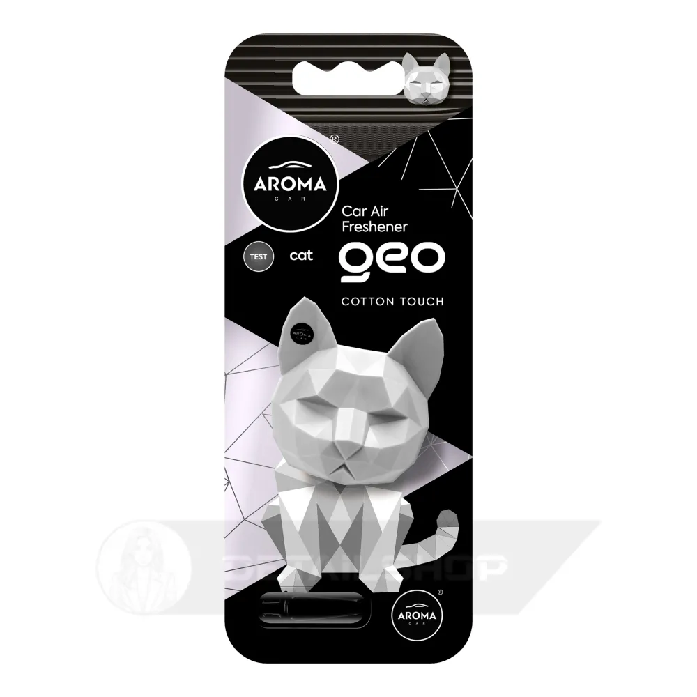 Автомобільний полімерний ароматизатор Aroma Car GEO Cat - Cotton Touch (120573)