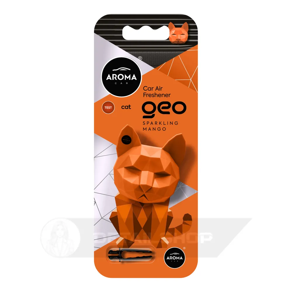 Автомобільний полімерний ароматизатор Aroma Car GEO Cat - Sparkling Mango (120597)
