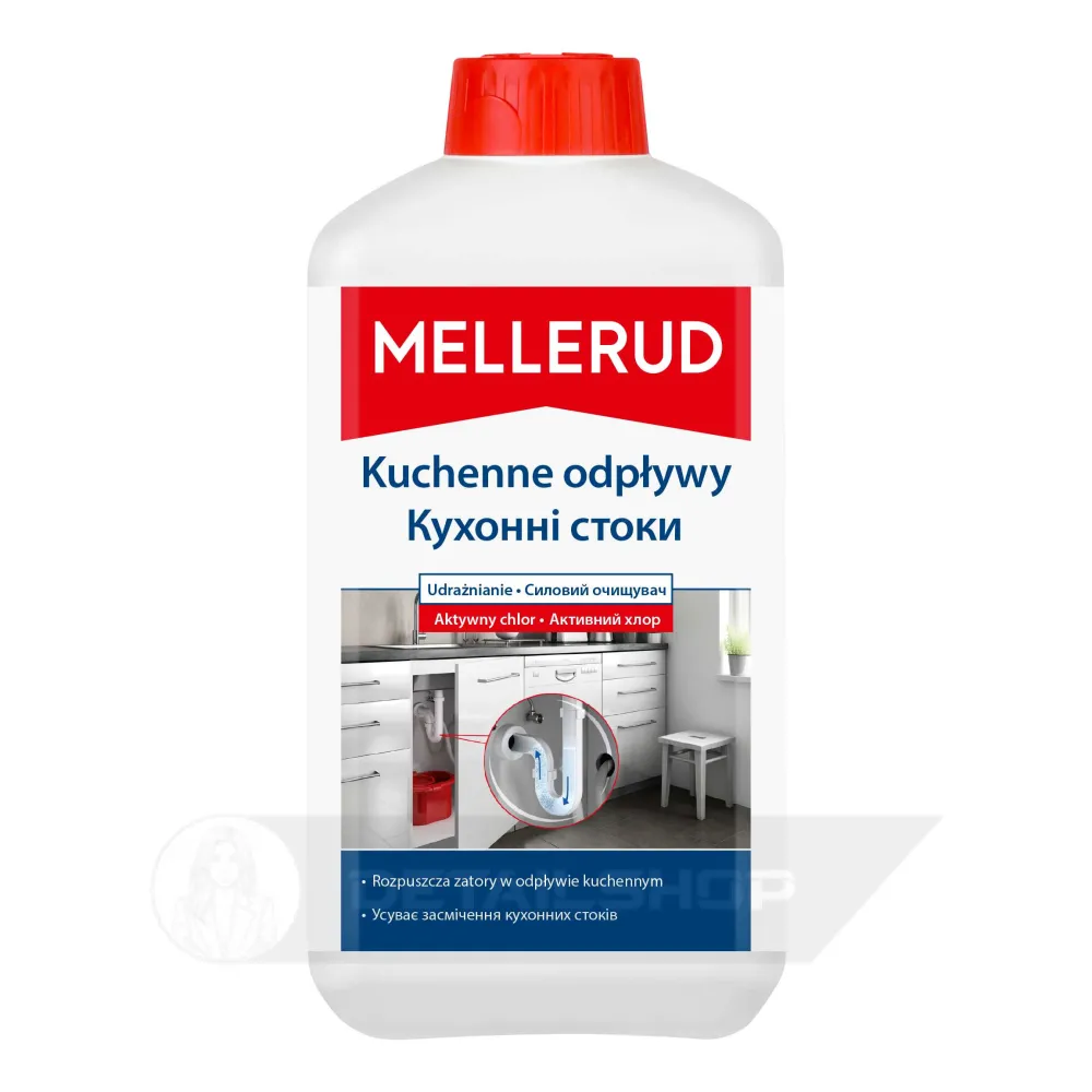 Засіб для очистки кухонних труб з активним хлором 1 л MELLERUD (2157109168)