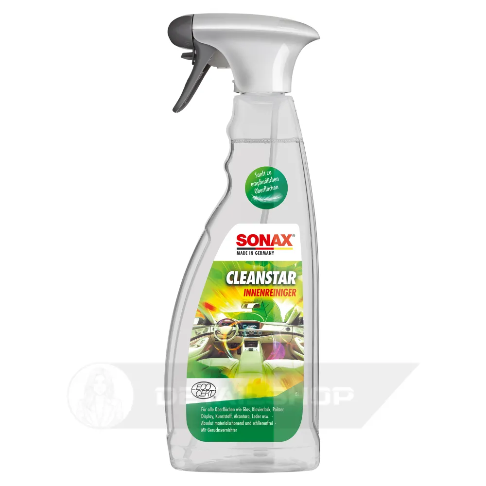 Очисник інтер'єру універсальний з поглиначем запахів 750 мл SONAX Clean Star Ecocert (253400)