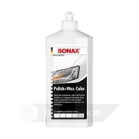Кольоровий поліроль з воском білий 500 мл SONAX Polish & Wax Color NanoPro (296000)