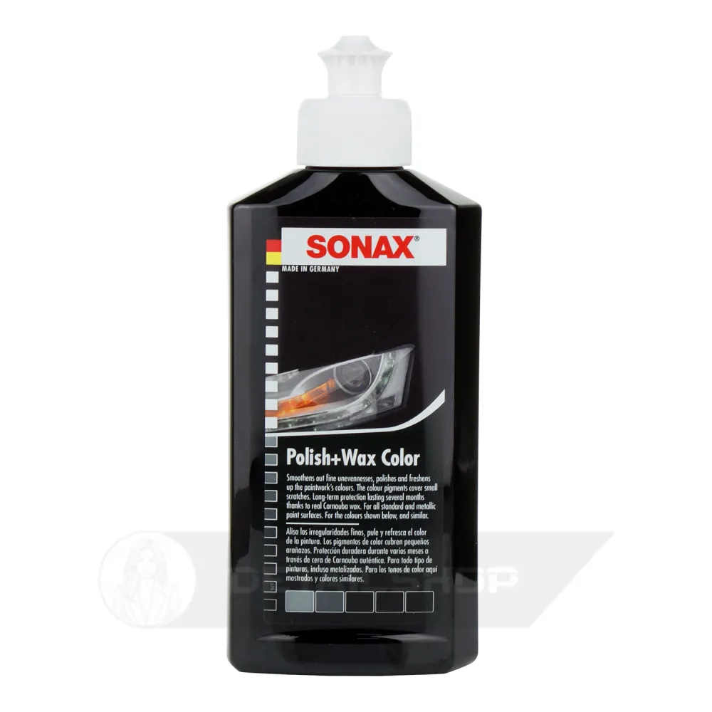 Кольоровий поліроль з воском чорний 250 мл SONAX Polish & Wax Color NanoPro (296141)