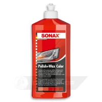Кольоровий поліроль з воском червоний 500 мл SONAX Polish & Wax Color NanoPro (296400)