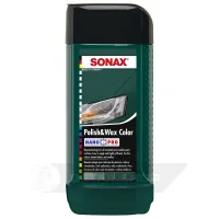 Кольоровий поліроль з воском зелений 250 мл SONAX Polish & Wax Color NanoPro (296741)