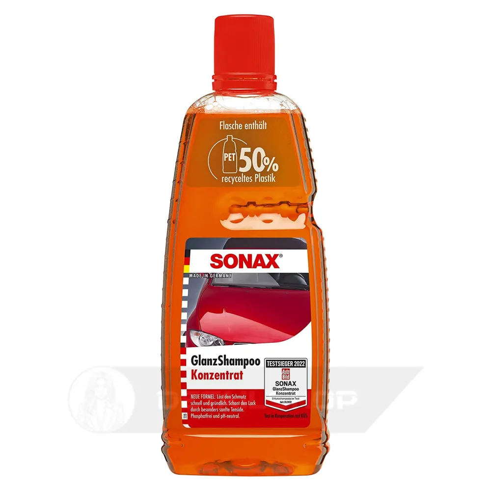 Шампунь для мийки автомобіля з блиском (концентрат) 1 л SONAX Glanzshampoo Konzentrat (314300)