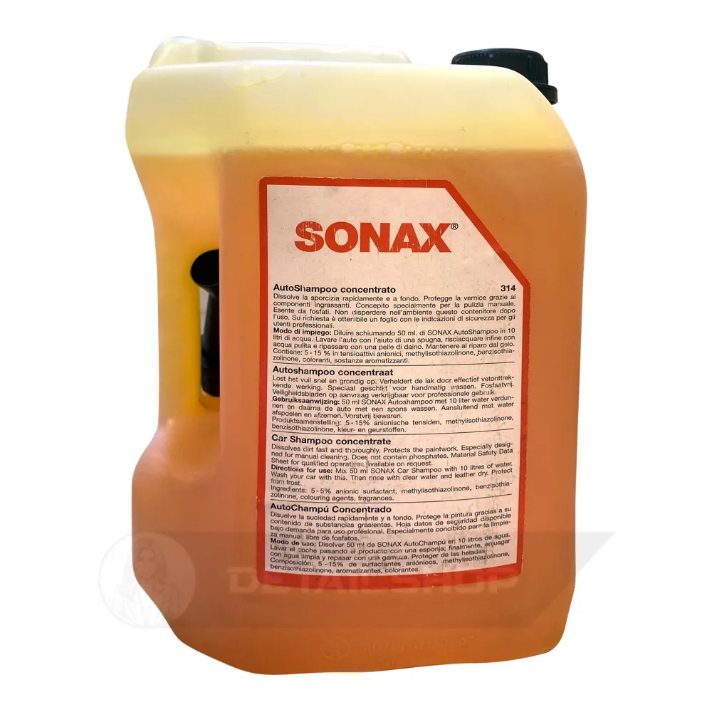 Шампунь для мойки автомобиля с блеском (концентрат) 5 л SONAX Glanzshampoo Konzentrat (500495)