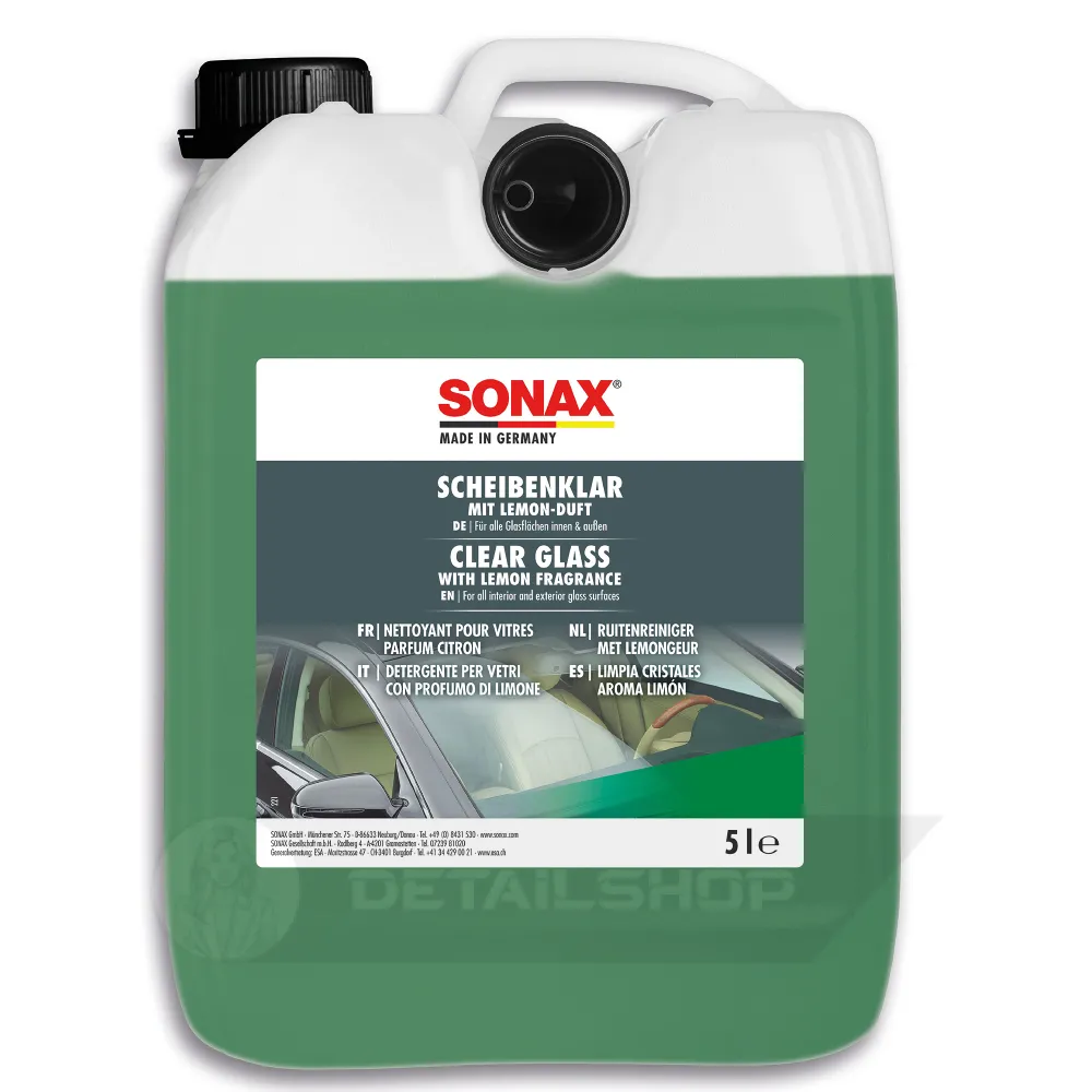 Очищувач скла 5 л SONAX Clear Glass - лимон (338505)
