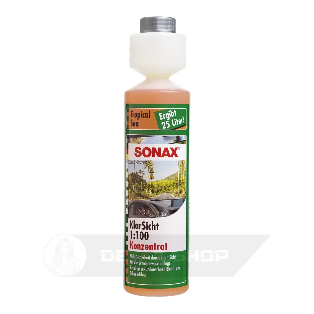 Концентрат омивача скла літній 1:100 250 мл SONAX - Tropical Sun (387141)