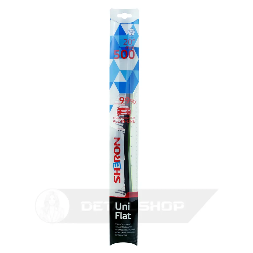 Щітка склоочисника безкаркасна 500 мм Uni flat SHERON (000621)