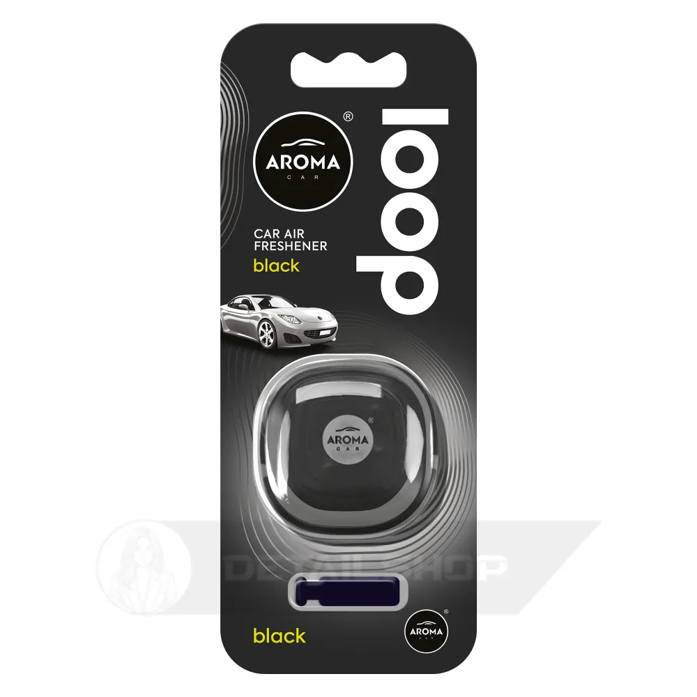 Автомобільний ароматизатор Aroma Car Loop Gel - Black (631135)