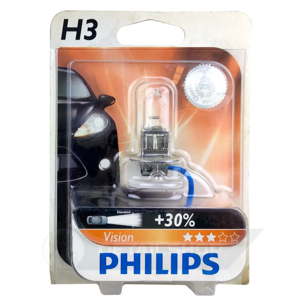 Лампа автомобільна галогенна PHILIPS Vision +30% H3 12336PRB1 1 шт (695611)