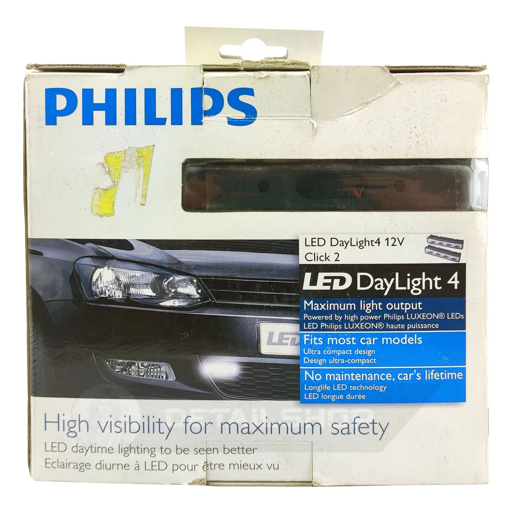 Автомобільні світлодіодні денні ходові вогні PHILIPS LED DayLight4 12820WLEDX1 DRL (704341)